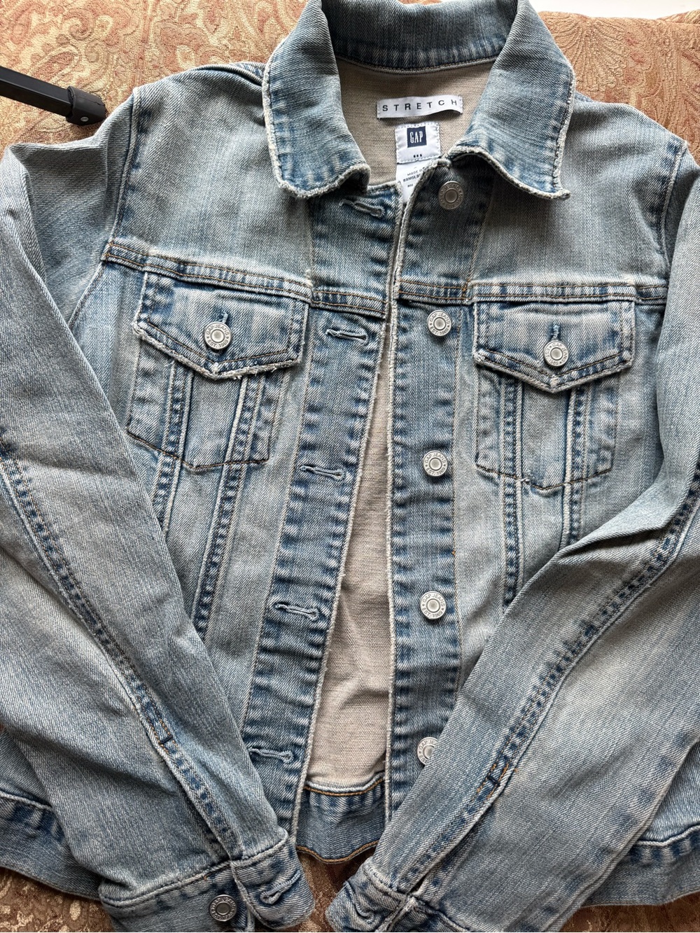 GAP Stretch Light Wash Denim Jacket - small